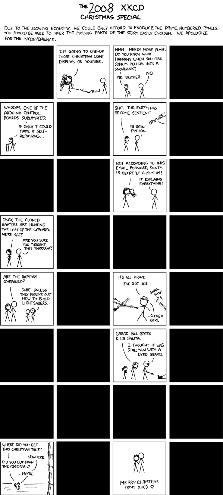 XKCD 2008 Christmas Special