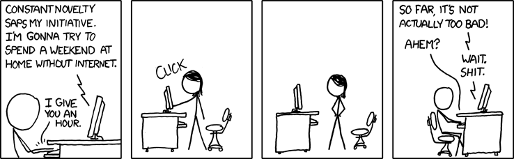 But if you unplug everything, it gets so quiet you hear that high-pitched empty-room hum.  And then the whispers begin.