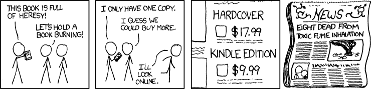 Book Burning xkcd cartoon