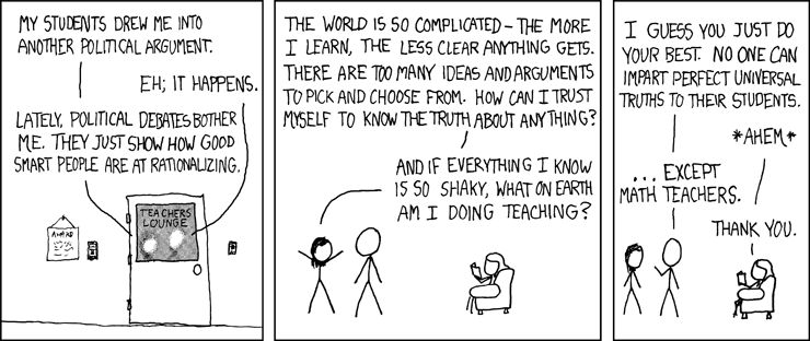 Certainty on xkcd.com