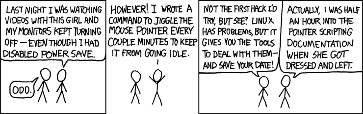 When designing an interface, imagine that your program is all that stands between the user and hot, sweaty, tangled-bedsheets-fingertips-digging-into-the-back sex.