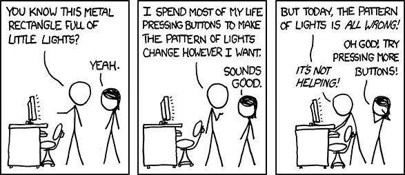 Computer Problems, yes, but i think it is xkcd's fault and not the computers