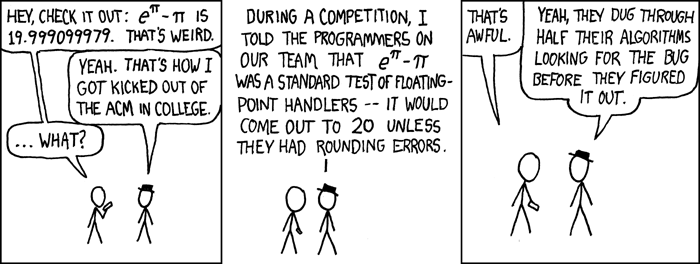 Also, I hear the 4th root of (9^2 + 19^2/22) is pi.