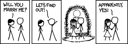 Empirical comic; source: xkcd