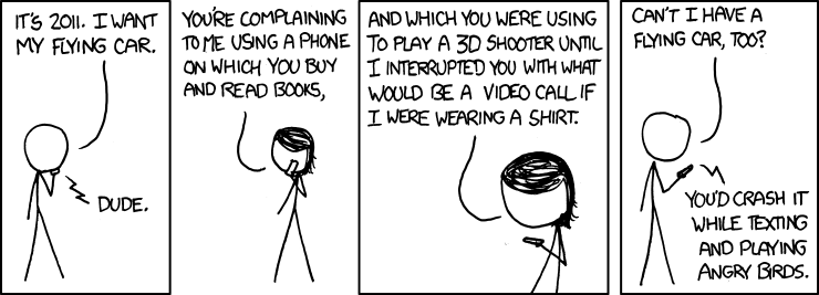 XKCD where's my flying car?