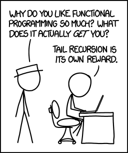 Functional programming combines the flexibility and power of abstract mathematics with the intuitive clarity of abstract mathematics.