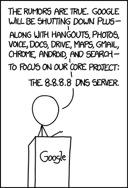 Google Annoucement by Randall Munroe/xkcd