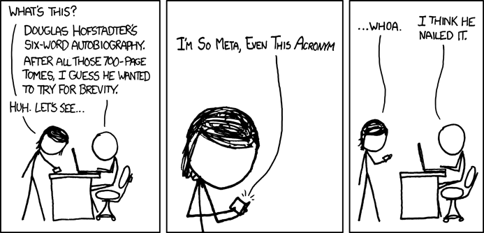 Hofstadter XKCD Meta Joke