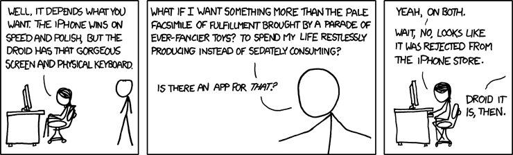 xkcd - iphone or droid