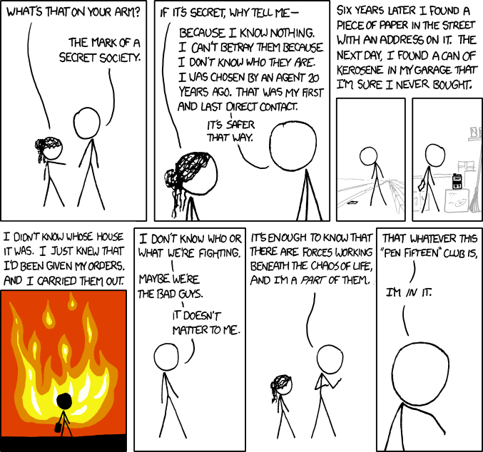 xkcd: Mike in the secret PEN FIFTEEN club :)