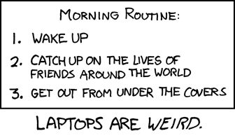 xkcd: morning routine