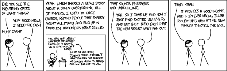 I can't speak to the paper's scientific merits, but it's really cool how on page 10 you can see that their reference GPS beacon is sensitive enough to pick up continential drift under the detector (interrupted halfway through by an earthquake). Neutrinos