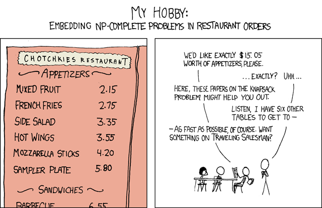 Comic about NP-Completeness