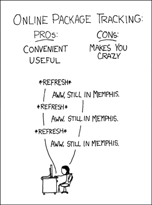 XKCD: Online Package Tracking