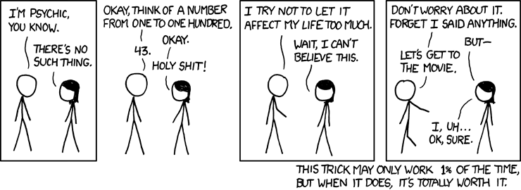 You can do a lot better than 1% if you start keeping track of the patterns in what numbers people pick.