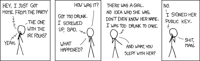 xkcd comic on responsible signing of public keys