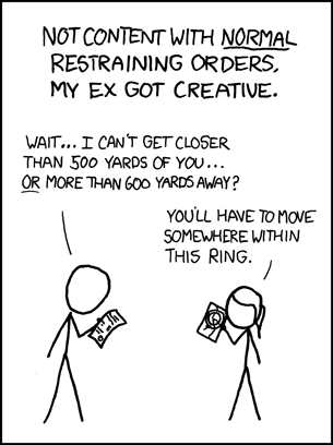 Restraining Order - xkcd