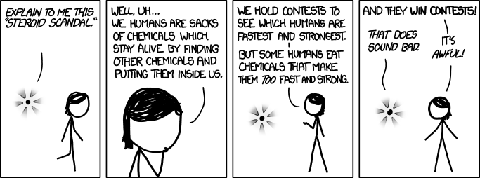 A human is a system for converting dust billions of years ago into dust billions of years from now via a roundabout process which involves checking email a lot.