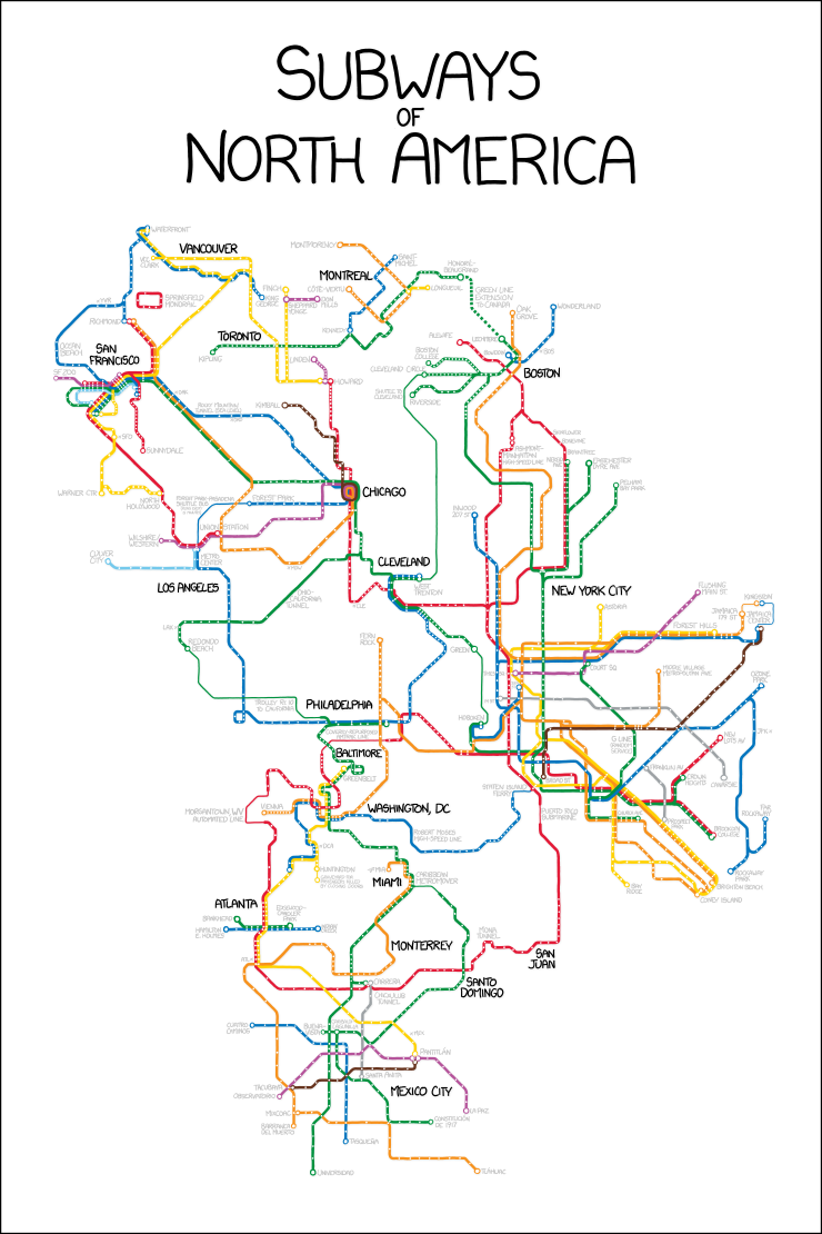 xkcd subway map