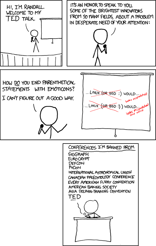 XKCD : TED
Talk