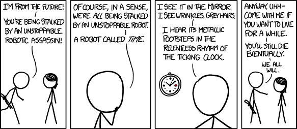 Time robots -- cartoon by xkcd