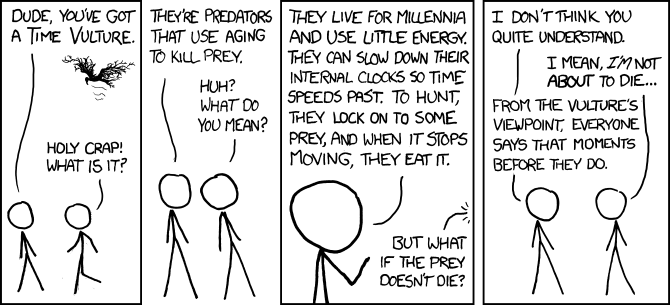 In a way, all vultures are Time Vultures; some just have more patience than others.