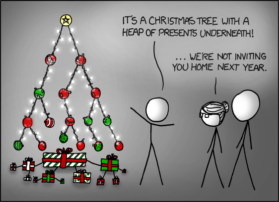 xkcd zum Thema Weihnachten und HeapSort