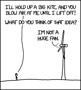 Ok, plan B: Fly a kite into the blades, with a rock in a sling dangling below it, and create the world's largest trebuchet.