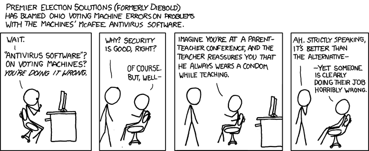 XKCD on voting computer security