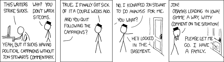 xkcd writers strike