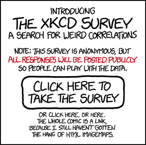 The xkcd Survey: Big Data for a Big Planet