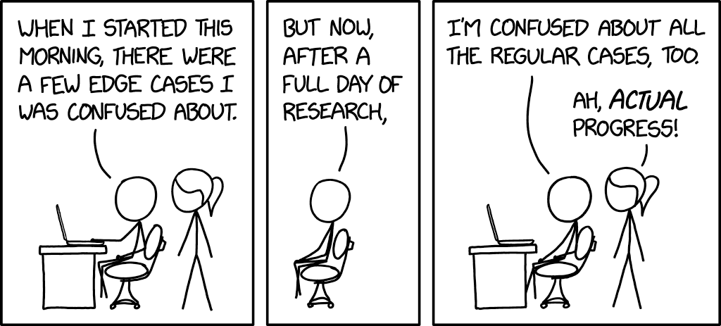 Xkcd Actual Progress