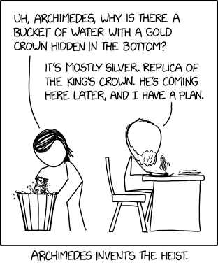 xkcd - Archimedes Principle 