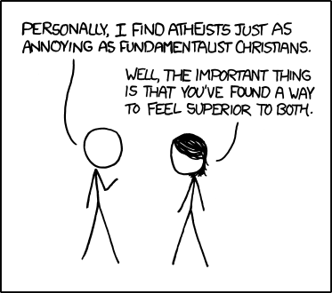 'But you're using that same tactic to try to feel superior to me, too!' 'Sorry, that accusation expires after one use per conversation.'