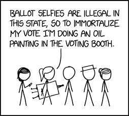 There were actually some good reasons for those laws, but IMO they now do more harm than good. Which raises a question: If there's a ballot measure to strike them down, how can I resist the urge to take a picture of my 