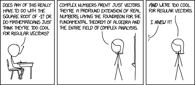 xkcd: Complex Numbers