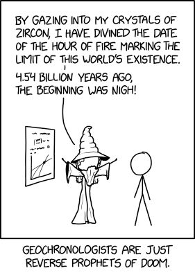 'Beyond that lies a vale of fire through which my vision cannot penetrate' is the kind of fun thing geologists, heliophysicists, and early universe cosmologists have a lot of opportunities to say.