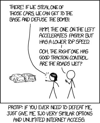 xkcd Decision Paralysis