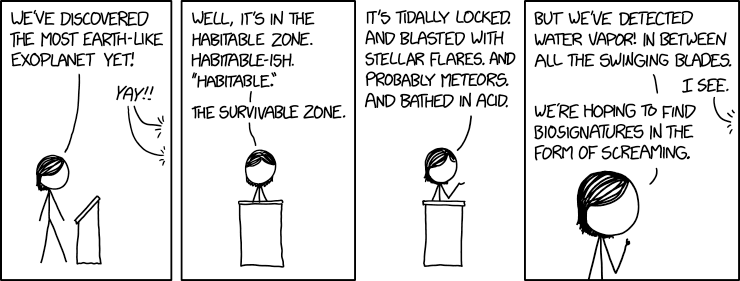 Fire is actually a potential biosignature, since it means something is filling the atmosphere with an unstable gas like oxygen. If we find a planet covered in flames, it might be an indicator that it supports life. Or used to, anyway, before the fire.