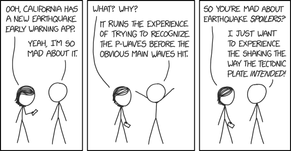 I was fired by the National Weather Service five minutes after they hired me for going into their code base and renaming all the tornado warnings to "tornado spoiler alerts."