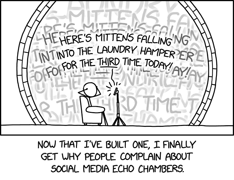 XKCD#3116 Echo Chamber