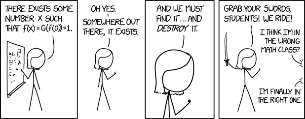 Existence proof (https://xkcd.com/1856/)