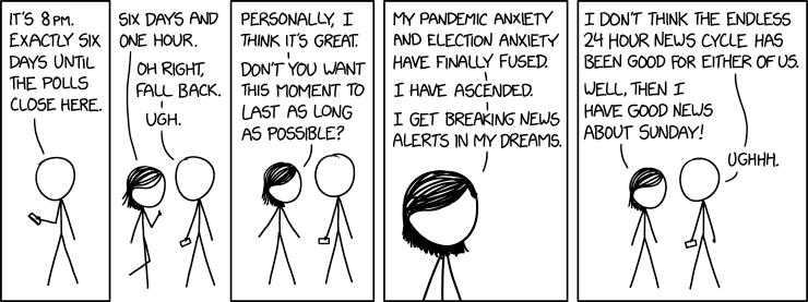 xkcd is fucking great, but changing clocks sucks B.A. elevens