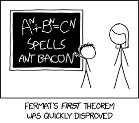 Mathematicians quickly determined that it spells ANT BNECN, an unusual theoretical dish which was not successfully cooked until Andrew Wiles made it for breakfast in the 1990s.