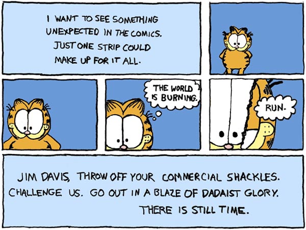 The use of the 'Garfield' character for the purposes of this parody qualifies as fair use under the Copyright Act of 1976, 17 U.S.C. sec. 107.  See Campbell v. Acuff-Rose Music (92-1292), 510 U.S. 569