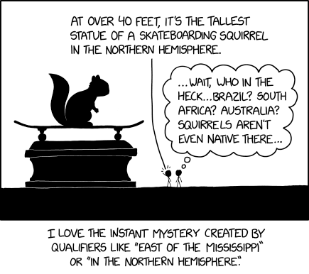 xkcd: Geographic Qualifiers