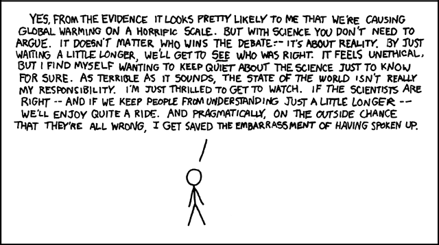 There are so many well-meaning conservatives around here who just assume global warming is only presented as a moral issue for political reasons.