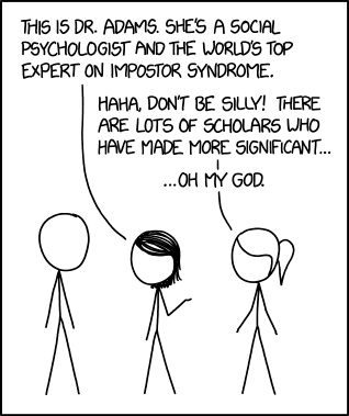 XKCD's take on imposter syndrome