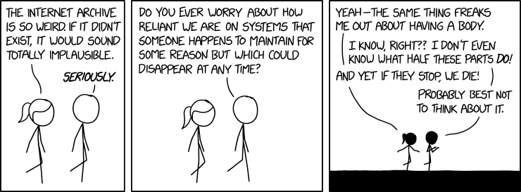 XKCD 2102 - Internet Archive