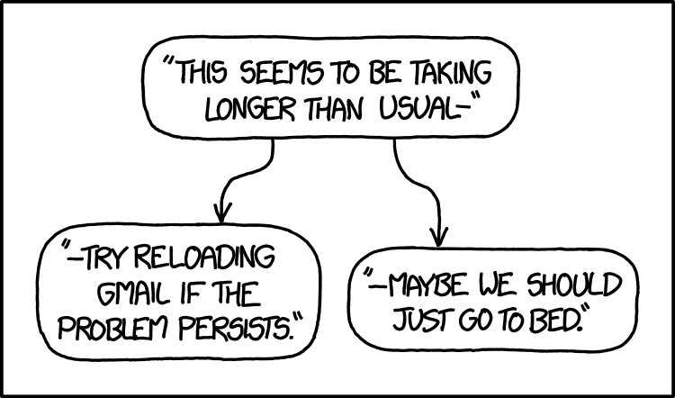 Taking longer than usual. Xkcd кровать двое. Longer than a перевод. Better than ever later than usual.